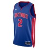 Camiseta Hombre NBA Detroit Pistons Cade Cunningham 2 2022-23 Nike Icon Edition Azul Swingman